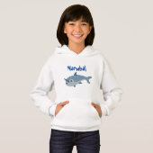Girls Narwhal Hoodie (Vorne ganz)