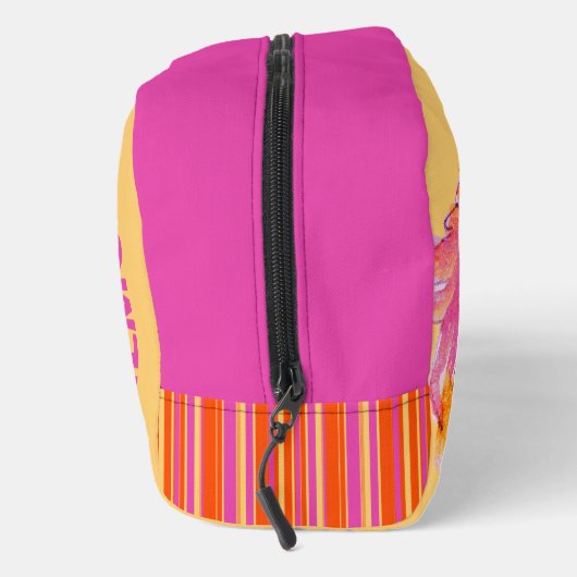 Girls nennen niedlich Pony Aquarellorange Waschbeutel (Rechts)