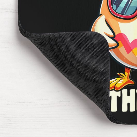 Girls New Chick On The Block Egg Hunting Easter Wo Mousepad (Ecke)