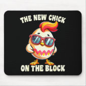 Girls New Chick On The Block Egg Hunting Easter Wo Mousepad (Vorne)