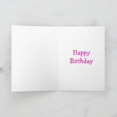 Girls Niece 9. Geburtstagskarte Mädchen lila Karte (Innenseite)