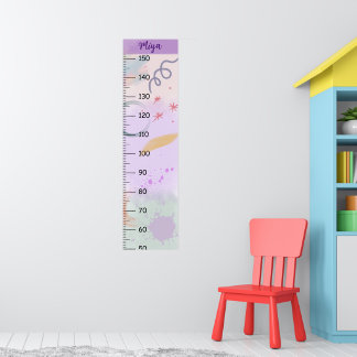 Girls Niedlich Abstrakt Growth Chart Metric Poster
