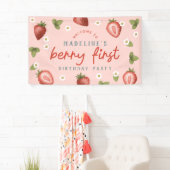 Girls Niedlich Berry First Kids Erstgeburtstag Beg Banner (Insitu)