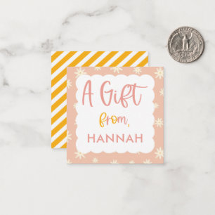 Girls Niedlich Boho Floral Daisy Geschenkkarte Mitteilungskarte