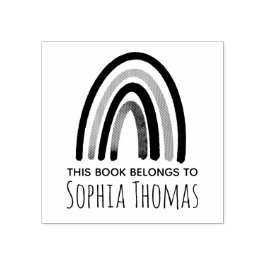 Girls Niedlich Boho Rainbow Kids School Buchzeiche Gummistempel