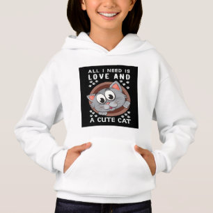 Girls Niedlich Cat Pullover Hoodies & Sweatshirts