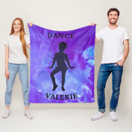 Girls Niedlich Dance Wassercolor Fleece Blanket