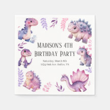 Girls Niedlich Dinosaur Themed Geburtstagsparty