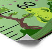 Girls Niedlich Fairy Growth Chart Metric Poster (Ecke)