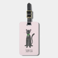 Girls Niedlich Grau Tabby Kitty Katzenname Kinder
