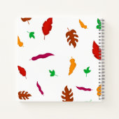 Girls Niedlich Leaf Pattern Kids Notebook Notizblock (Rückseite)