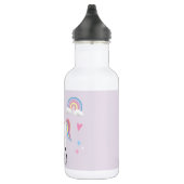 Girls Niedlich Magical Unicorn, Rainbow & Stars Ki Edelstahlflasche (Rechts)