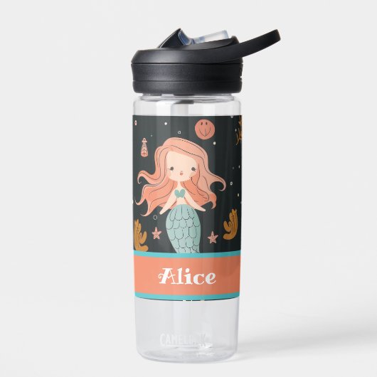 Girls Niedlich Mermaid Kinderschule Trinkflasche (Links)