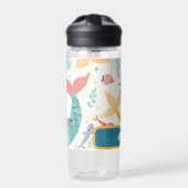 Girls Niedlich Mermaid Kinderschule Trinkflasche (Vorderseite)