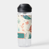 Girls Niedlich Mermaid Kinderschule Trinkflasche (Rückseite)