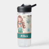 Girls Niedlich Mermaid Kinderschule Trinkflasche (Links)