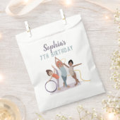 Girls Niedlich Moderne Lila Gymnastik Kindergeburt Geschenktütchen (Ausgeschnitten)