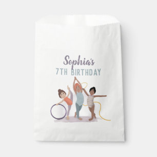 Girls Niedlich Moderne Lila Gymnastik Kindergeburt Geschenktütchen