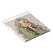 Girls niedlich Notizblock (angewinkelt)