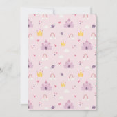 Girls Niedlich Pink Princess Palace 6. Geburtstag Einladung (Rückseite)