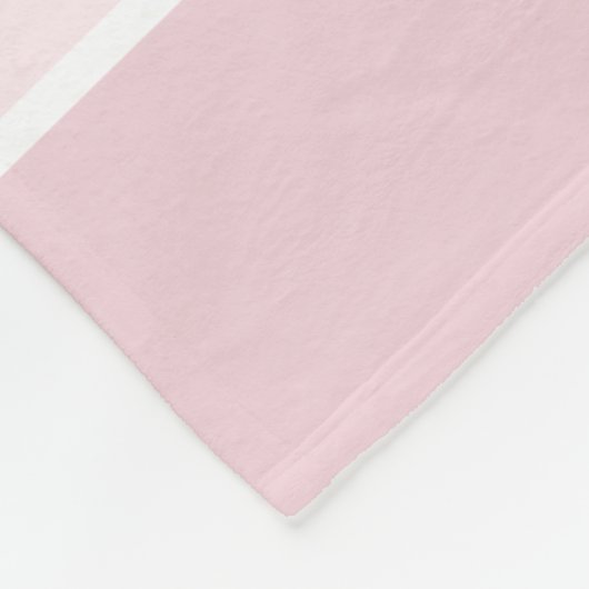 Girls Niedlich Pink Safari Zebra und Name Fleecedecke (Ecke)