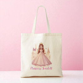 Girls Niedlich Princess Personalisiert Tote Bag Tragetasche