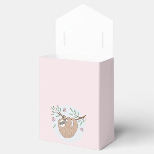 Girls Niedlich Sleeping Sloth Baby Dusche Geschenkschachtel (Geöffnet)