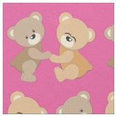 Girls Niedlich Teddy Bears Stoff (Nahaufnahme)