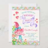 Girls Niedlich Troll Geburtstagsparty Einladungen (Vorderseite)