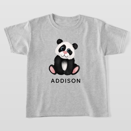 Girls Niedlicher Jungle Panda Bär T-Shirt (Ablage )