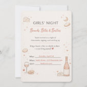 Girls’ Night Charcuterie Party Invitation Einladung (Vorderseite)