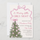 Girls Night Christmas Party Invitation Einladung (Vorderseite)