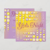 Girls Night Dance Party Einladungen (Vorne/Hinten)