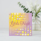 Girls Night Dance Party Einladungen (Stehend Vorderseite)
