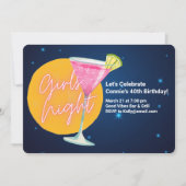 Girls Night Martini Einladung (Vorderseite)