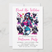 Girls Night Out Adult Halloween-Party Einladung (Vorderseite)