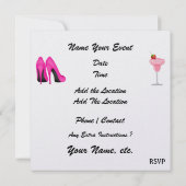 Girls Night Out - Bachelorette - SRF Einladung (Rückseite)