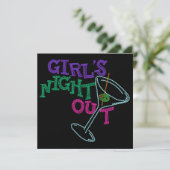 Girls Night Out - Cocktails - SRF Einladung (Stehend Vorderseite)