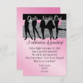 Girls Night Out Einladung (Vorne/Hinten)