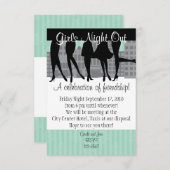 Girls Night Out Einladung (Vorne/Hinten)