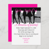 Girls Night Out Einladung (Vorne/Hinten)