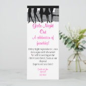 Girls Night Out Einladung (Stehend Vorderseite)