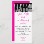 Girls Night Out Einladung (Vorne/Hinten)