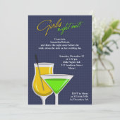 Girls Night Out Flat Einladung (Stehend Vorderseite)