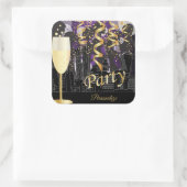 Girls Night Out Geburtstagsparty Quadratischer Aufkleber (Tasche)