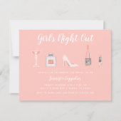 Girl's Night Out Junggeselinnen-Abschied Einladung (Vorderseite)