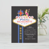 Girls Night Out Junggeselinnen-Abschied Einladung (Stehend Vorderseite)