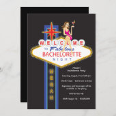 Girls Night Out Junggeselinnen-Abschied Einladung (Vorne/Hinten)