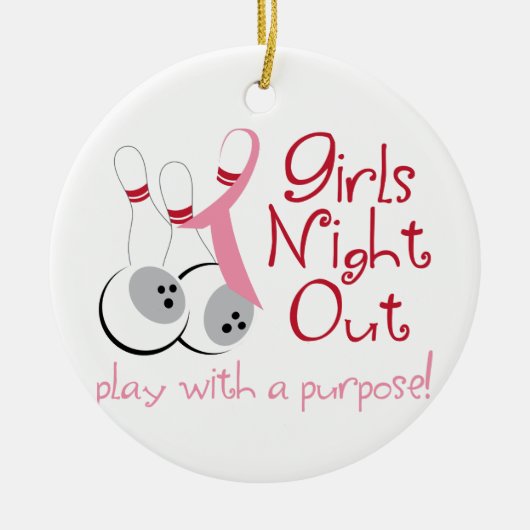 Girls Night Out Keramik Ornament (Vorne)