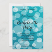 Girls Night Out Party Celebration| Blau Einladung (Rückseite)